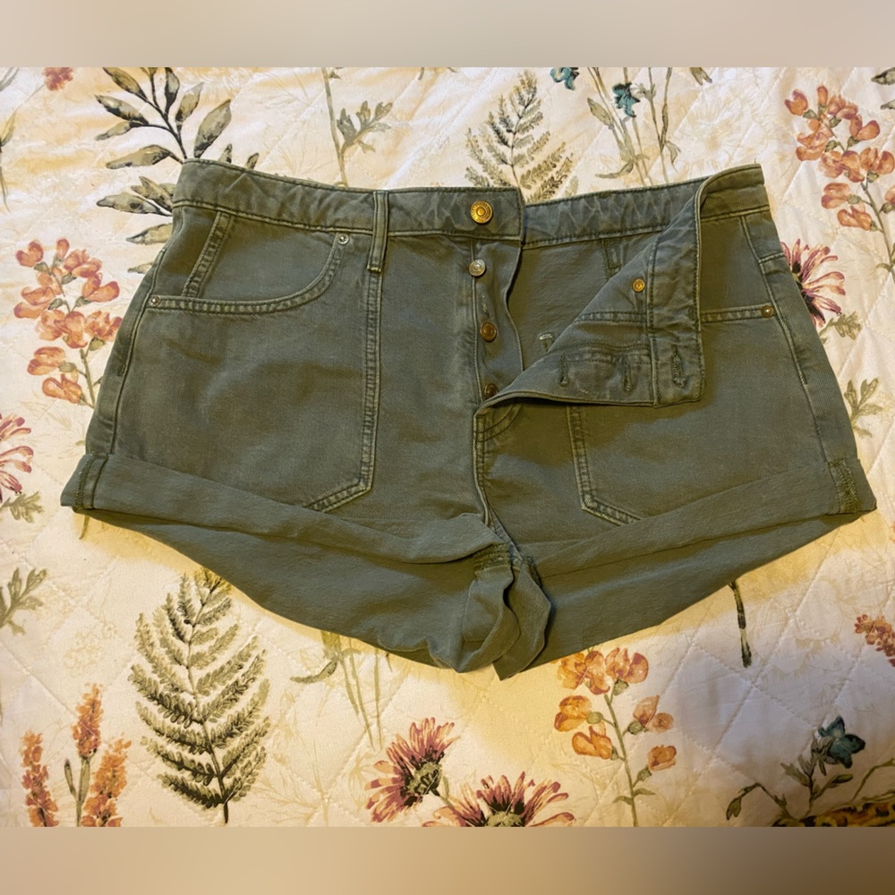 Free People Green Women's Shorts